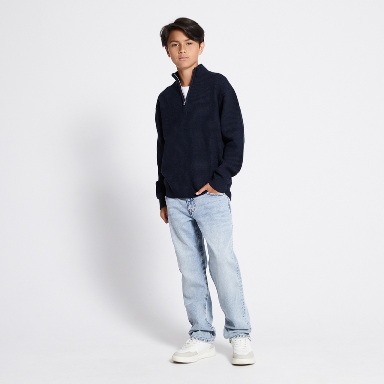 Half-zip sweater "Ruben zip" Navy